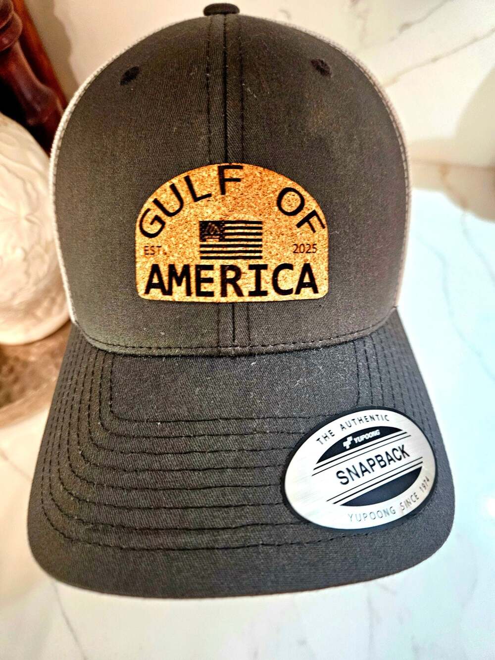 Gulf of America Est 2025 Yupoong The Classics Trucker Snapback Hat
